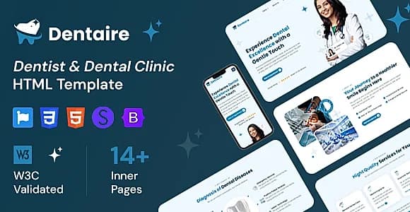Dentaire - Dentist & Dental Clinic HTML Template