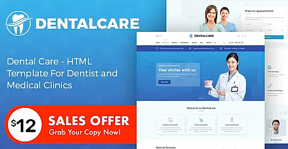 Dental Care - HTML Template For Dentist and Medical Clinics