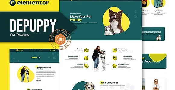 Depuppy - Pet Training Elementor Template Kit
