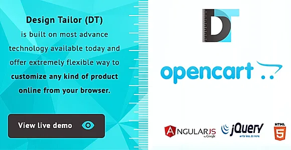 Design Tailor -  Custom Product Designer Plugin Opencart