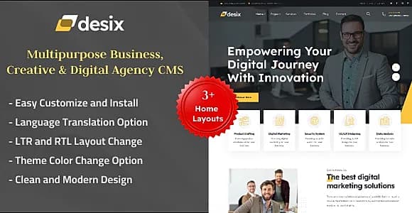 Desix - Multipurpose Business, Creative & Digital Agency CMS