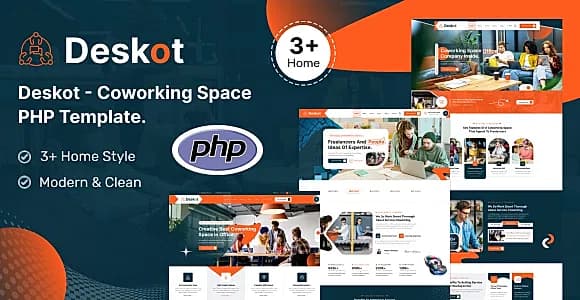 Deskot – Coworking Space PHP Template