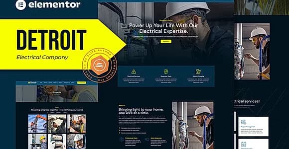 Detroit - Electrical Company Elementro Pro Template Kit