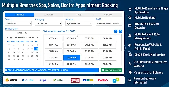 DevSteed | Spa, Salon, Doctor Appointment Booking & Schedule Booking Calendar