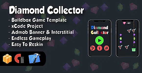 Diamond Collector - Xcode Project and Buildbox Game Template (64bit)