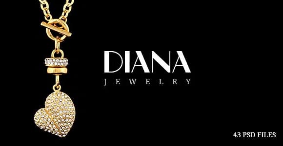 Diana - Creative Jewelry PSD Template