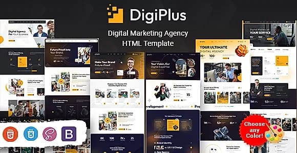 Digiplus - Digital Marketing Agency HTML Template
