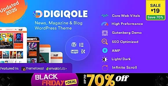 Digiqole WordPress Theme