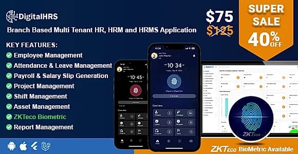 DigitalHR - Branch Based Multi Tenant HR, HRM and HRMS Application