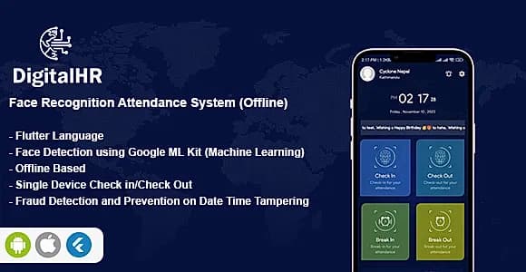 DigitalHR- Face Recognition Attendance System(Offline)