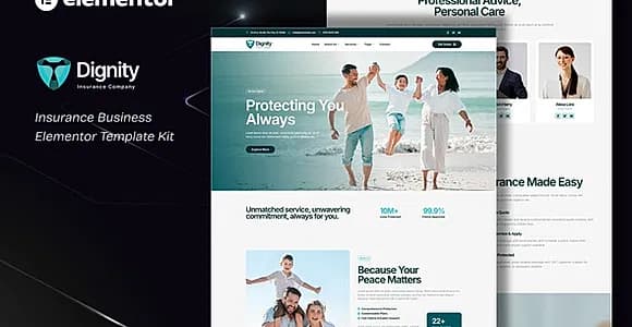 Dignity - Insurance Business Elementor Template Kit