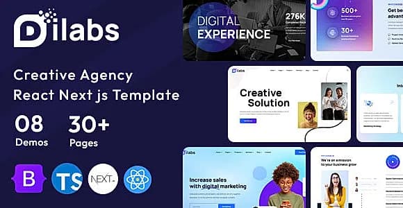 Dilabs - Creative Agency & Portfolio Next Js Template
