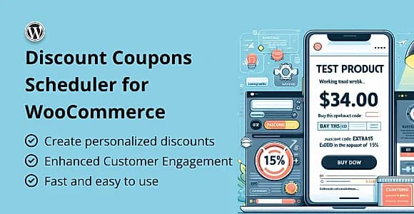 Discount Coupons Scheduler for WooCommerce WordPress Plugin
