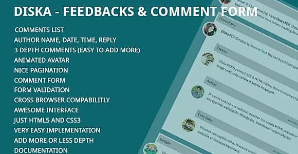Diska - Feedbacks & Comment Form