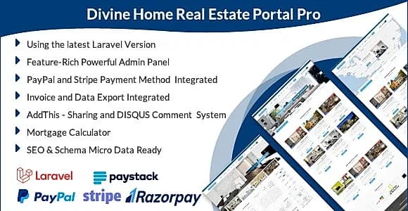 Divine Home - Laravel Real Estate Portal Pro