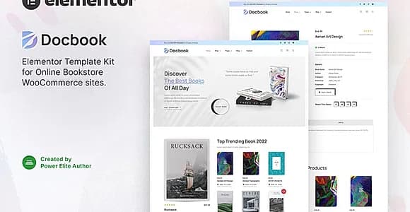 Docbook – Online Bookstore WooCommerce Elementor Template Kit