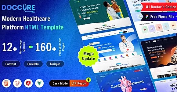 Doccure - Doctor, Clinic & Hospital Appointment Booking Template