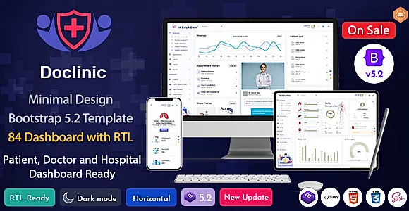 Doclinic - Medical Responsive Bootstrap Admin Dashboard