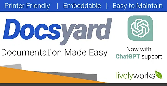 Docsyard - Easy Documentation Tool - ChatGPT AI Support
