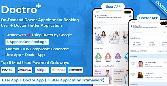 Doctor Appointment Booking & Medicine Ordering Flutter App
