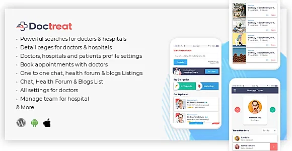 Doctreat - React Native Mobile APP for Android and IOS
