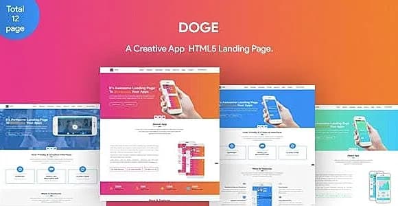 DOGE - App Landing Page