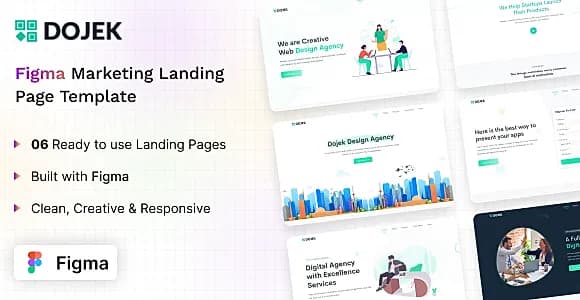 Dojek - Figma Marketing Landing Page Template