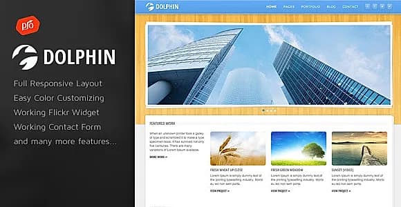Dolphin - Responsive HTML Template