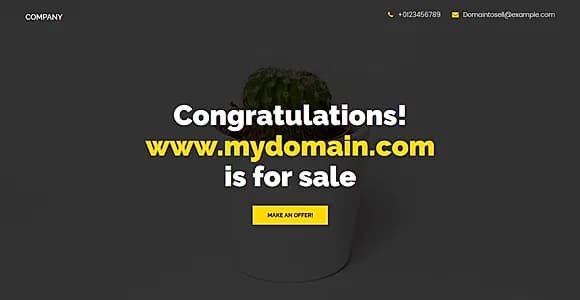 Domain For Sale Template