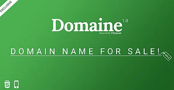 Domaine -  Responsive Domain For Sale Template