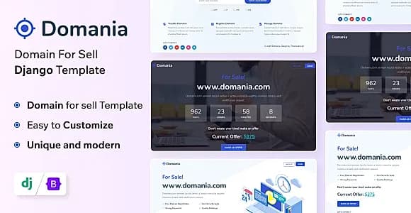 Domania - Domain For Sell Django Template