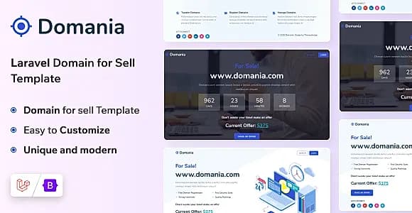 Domania - Domain For Sell Laravel Template