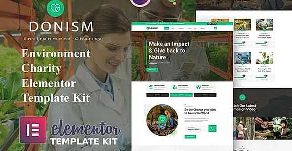 Donism - Environment Charity Elementor Template Kit