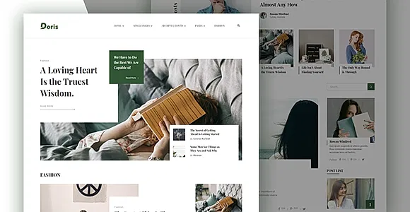 Doris - Blog & Magazine Elementor Pro Template Kit