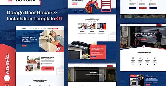 Doroka | Garage Door Repair Elementor Template Kit