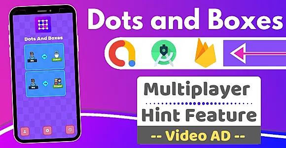 Dots and Boxes Multiplayer with Reward Video Ad