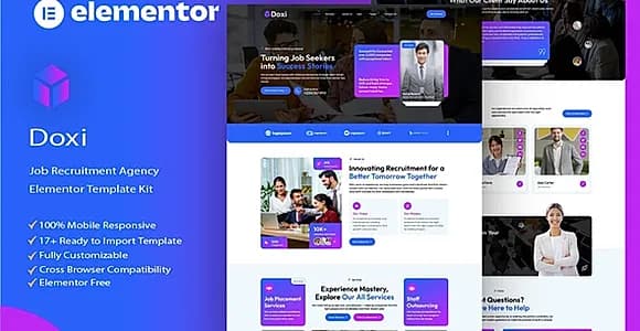 Doxi - Job Recruitment Agency Elementor Template Kit