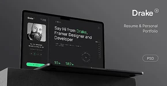 Drake Personal Portfolio PSD