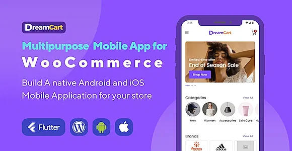 DreamCart - Flutter Mobile App for WooCommerce