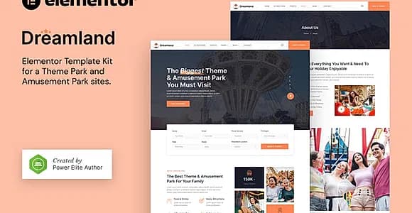 Dreamland – Amusement & Theme Park Elementor Template Kit