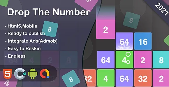 Drop The Number (Html5 + Construct 3 +Mobile)