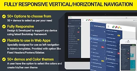 Dropdown Sidebar Menu Responsive Bootstrap Navigation