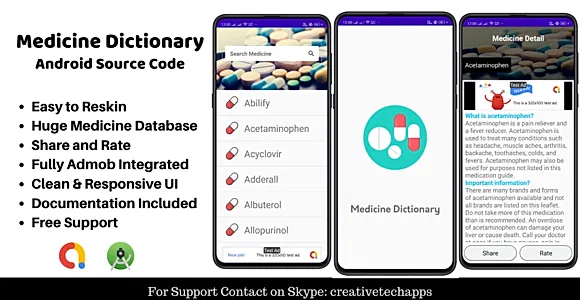 Drug Dictionary -  Android App