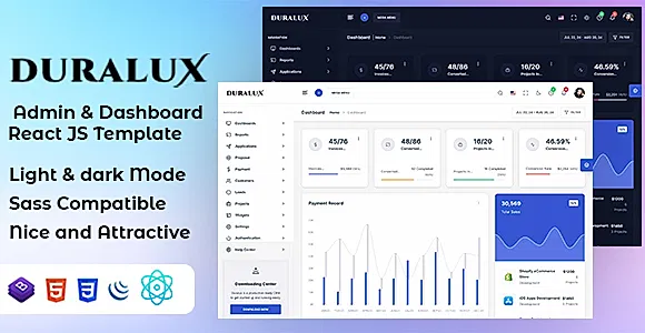 Duralux - Admin & Dashboard React JS Template