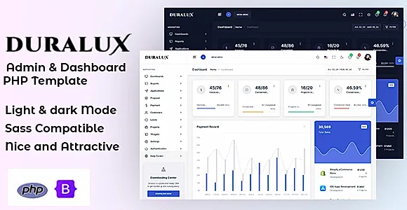 Duralux - PHP Bootstrap Admin & Dashboard Template