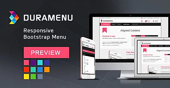 Duramenu | Responsive Bootstrap Menu