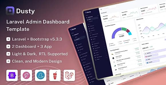 Dusty - Laravel Admin & Dashboard Template