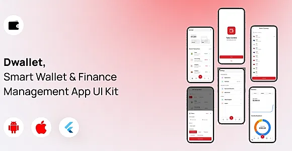 Dwallet- Smart Wallet & Finance Management App UI Kit