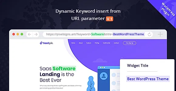 Dynamic Keyword Insert From URL parameter