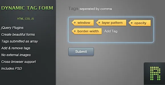 Dynamic Tag Form